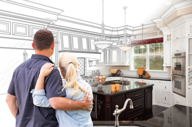 Custom kitchen cabinets installed in a Elk River home